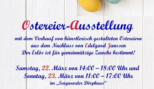 Mehr über den Artikel erfahren Ostereier-Ausstellung